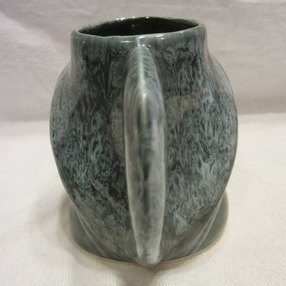 UNIQUE BERMUDA POTTERY VTG 70'S DRIP GLAZE MUG OF FISHERMAN HEAD - Picture 4 of 7